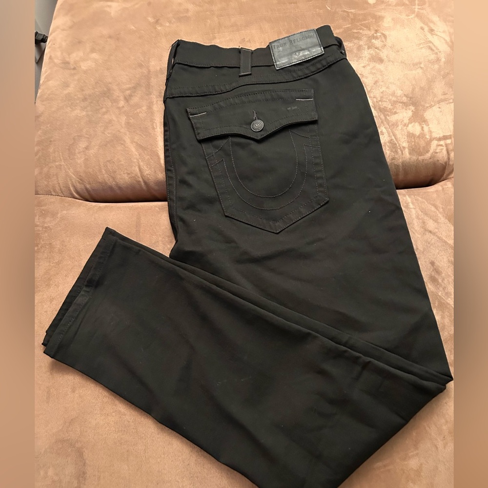 True Religion Men's Black Slim Jeans